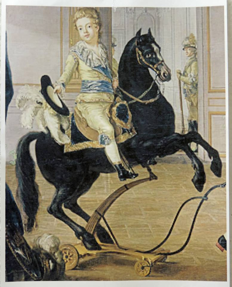 Gus­tav IV Adolf gunghäst som model